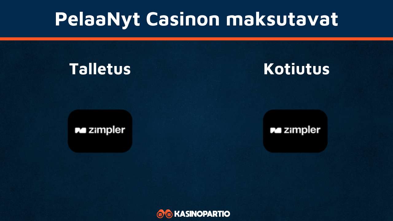 PelaaNyt-kasinon maksutavat