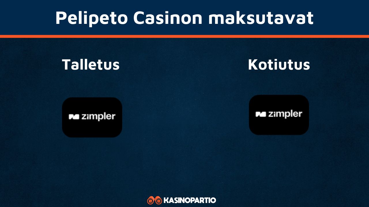 Pelipeto Casinon maksutavat