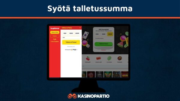 Syötä talletussumma Britelle