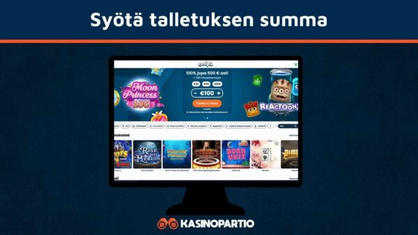 Syötä Zimpler talletus summa