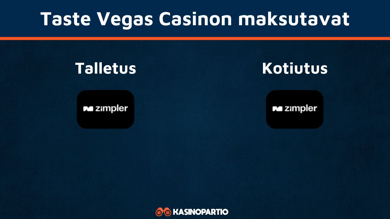 Taste Vegas Casinon maksutavat