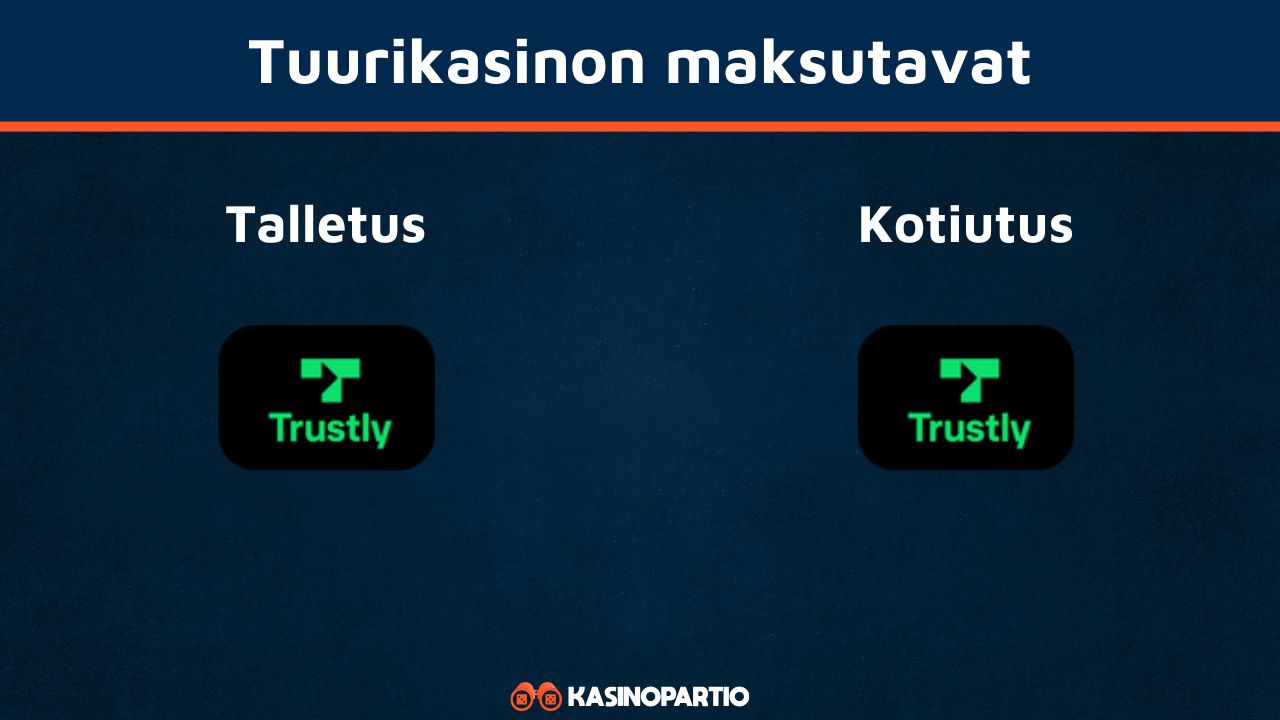 Tuurikasinon maksutavat
