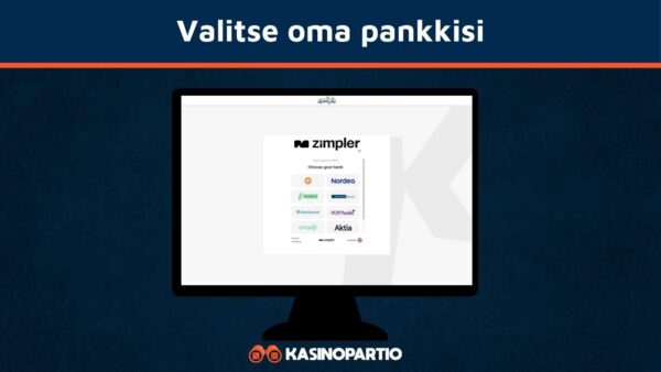 Valitse oma pankkisi Zimplerin listalta