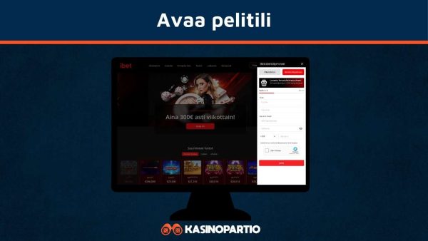 Avaa pelitili Paytrail-kasinolle