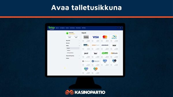 Avaa Trumo-kasinon talletusikkuna