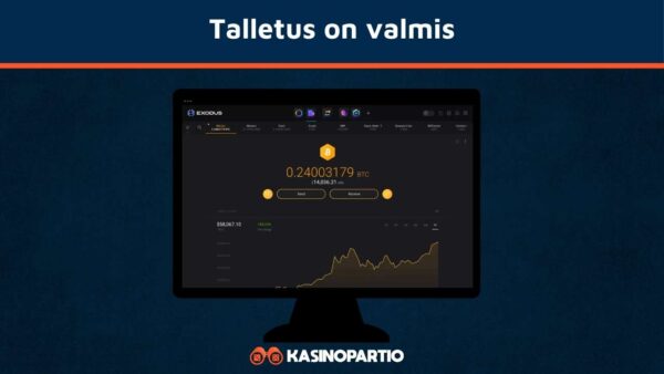 Crypto casino talletus on valmis
