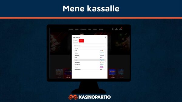 Mene Paylevo Casinon kassalle