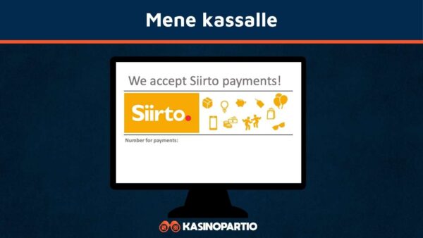Mene Siirto-kasinon kassalle