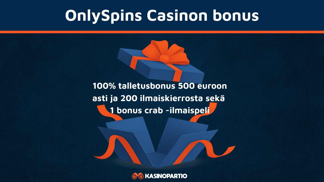 OnlySpins Casinon bonus