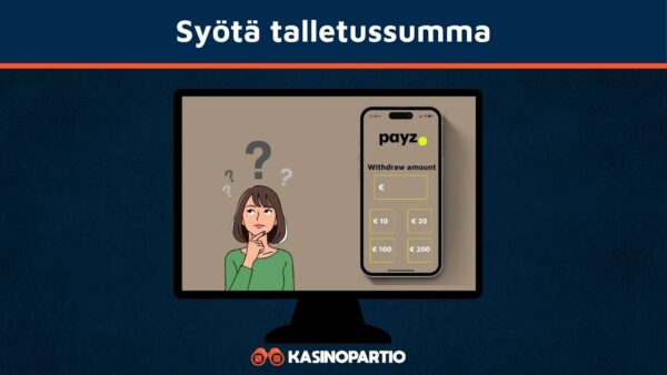 Syötä summa jonka haluat tallettaa Payzilla