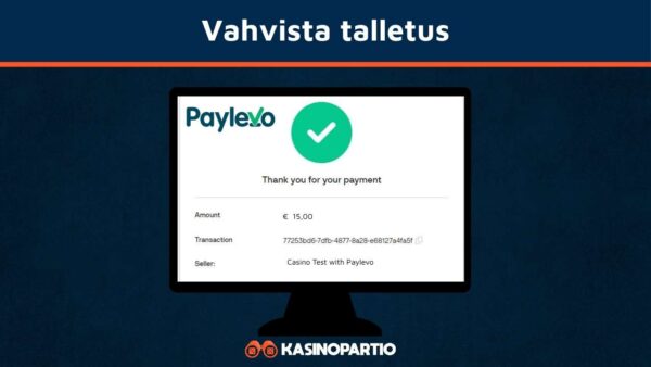 Vahvista Paylevo-talletus