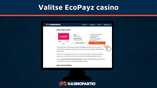 Valitse ecoPayz casino listaltamme
