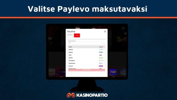 Valitse Paylevo maksutavaksi
