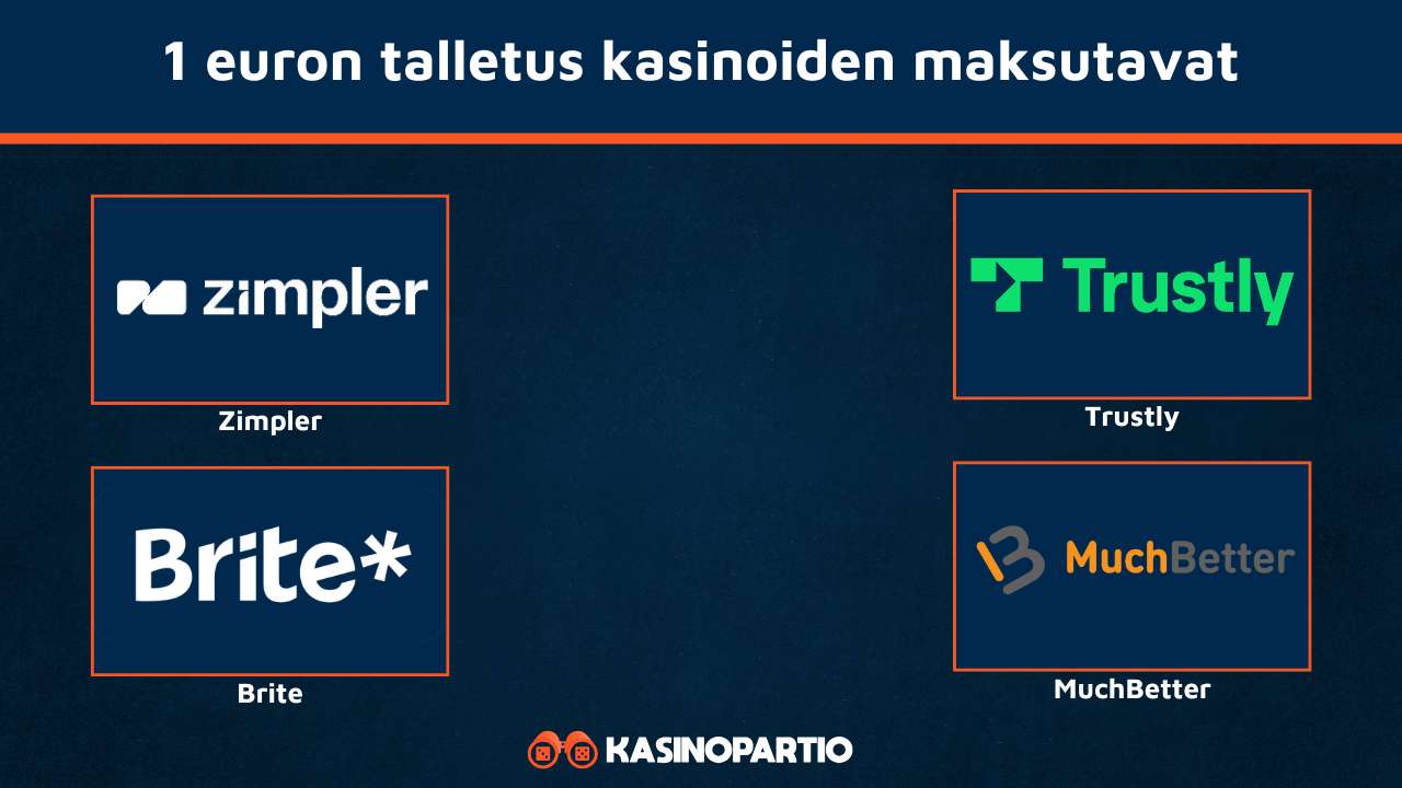 1e talletus kasinot maksutavat