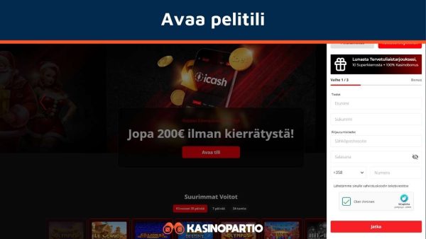 Avaa pelitili Skrill-kasinolle