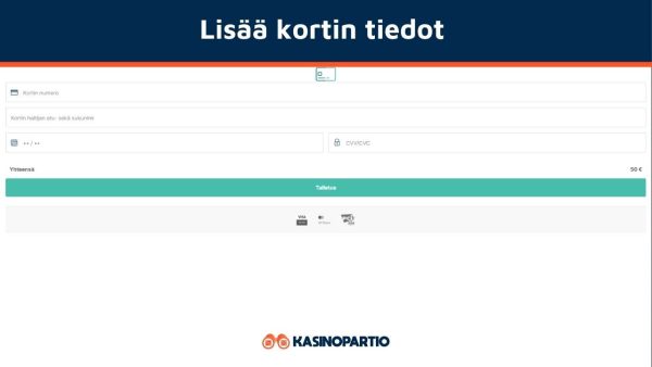 Lisää Mastercard-kortin tiedot