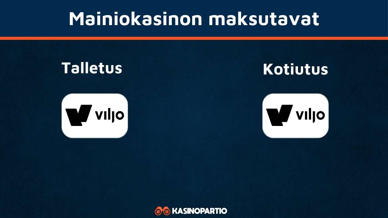 Mainio Casinon maksutavat