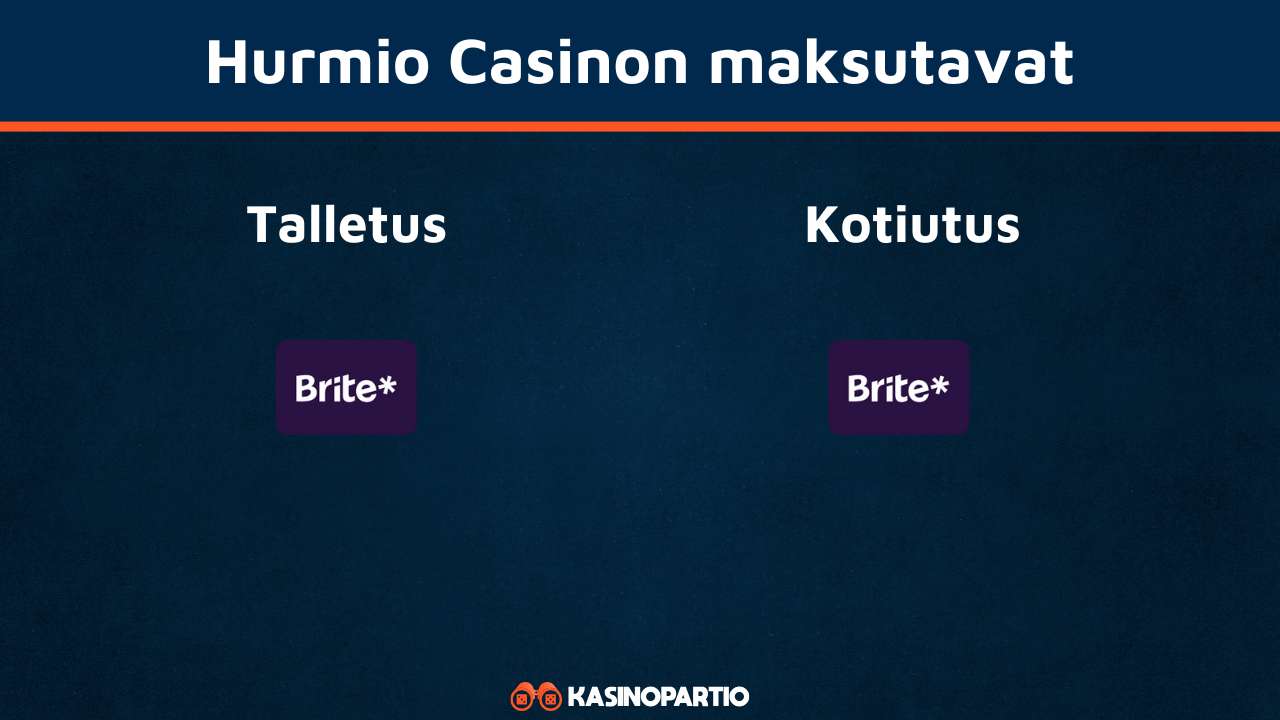 Hurmio Casinon maksutavat