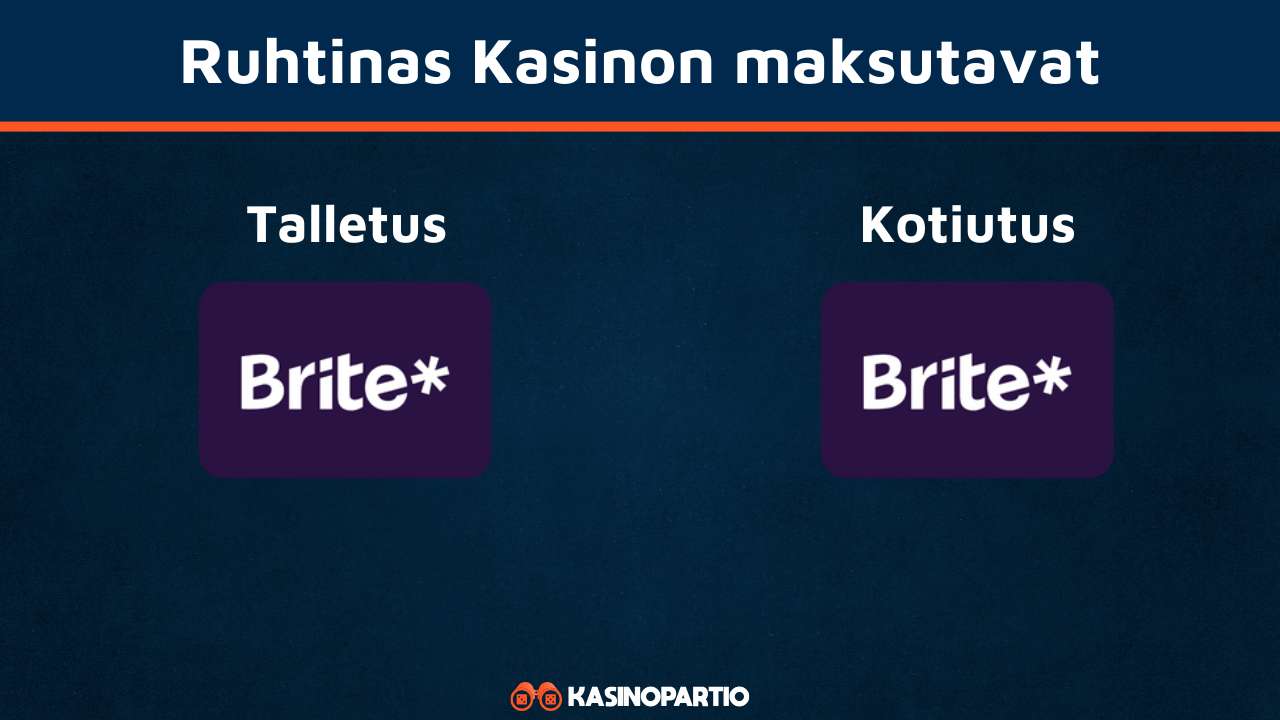 ruhtinas Casinon maksutavat