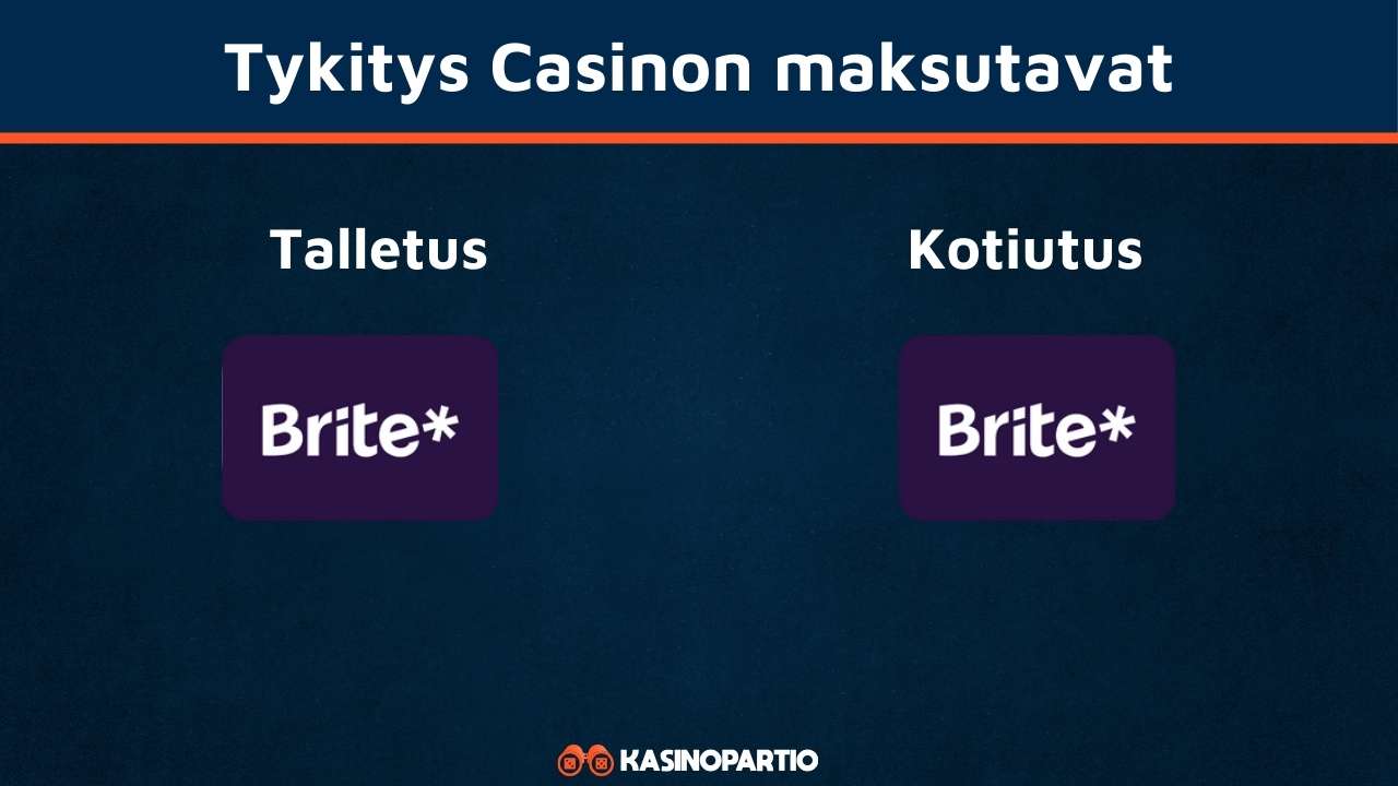 tykitys Casinon maksutavat