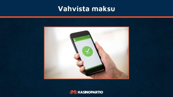 Vahvista maksu maksutavan puolelta