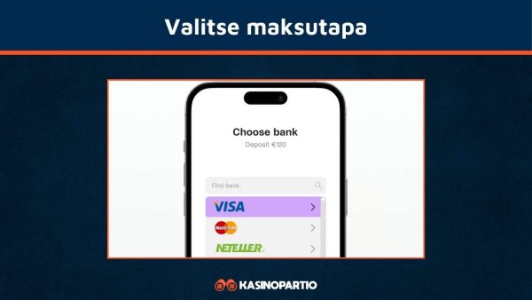 Valitse maksutapa klikkaamalla sen logoa