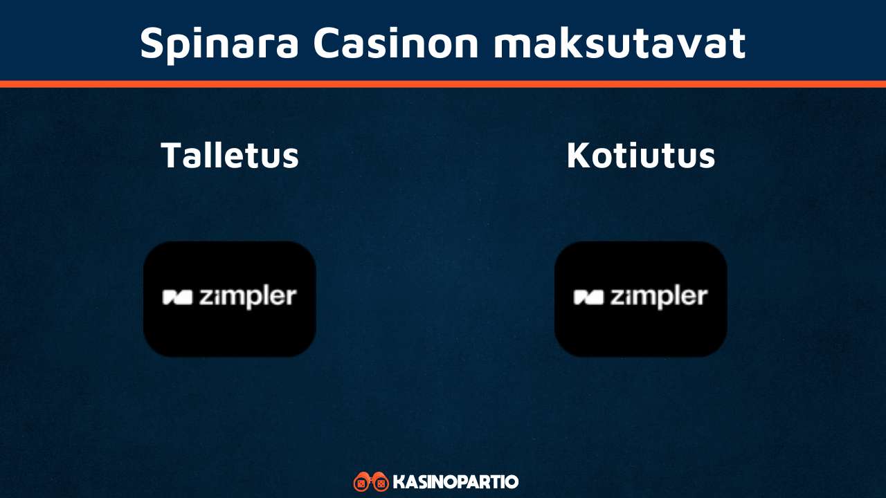 Spinara Casinon maksutavat