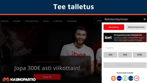 Tee talletus uudelle kasinolle