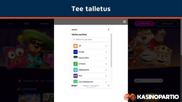 Tee 200% bonuksen oikeuttava minimitalletus