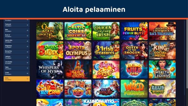 Aloita 500% bonuksella pelaaminen