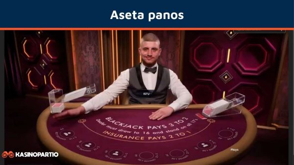 Aseta blackjack kierroksen panos