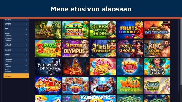 Mene etusivun alaosaan etsimään kasinolisenssi