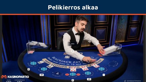 Blackjack-kierros alkaa