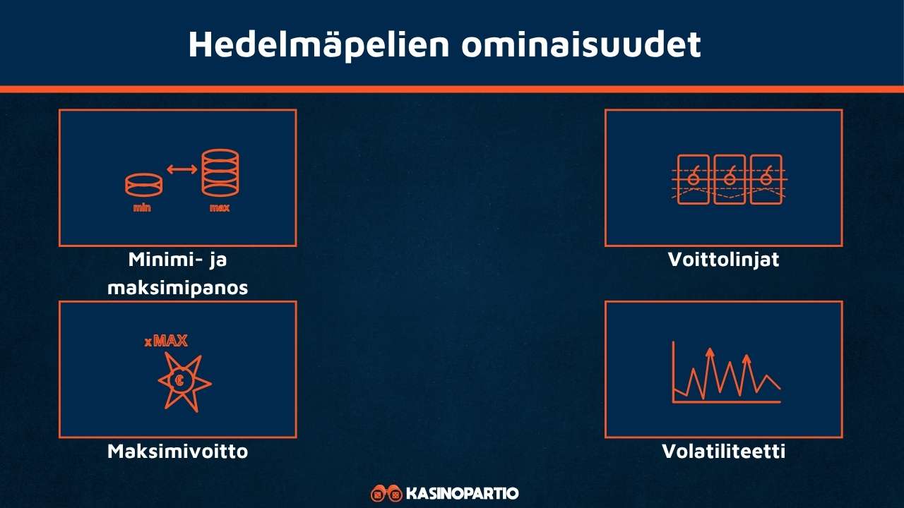 Hedelmäpelit omaavat nämä ominaisuudet