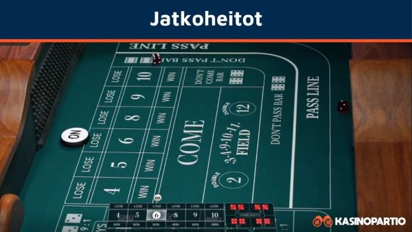 craps jatkoheitot