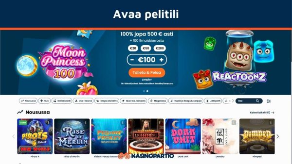 Avaa pelitili verottomalle nettikasinolle