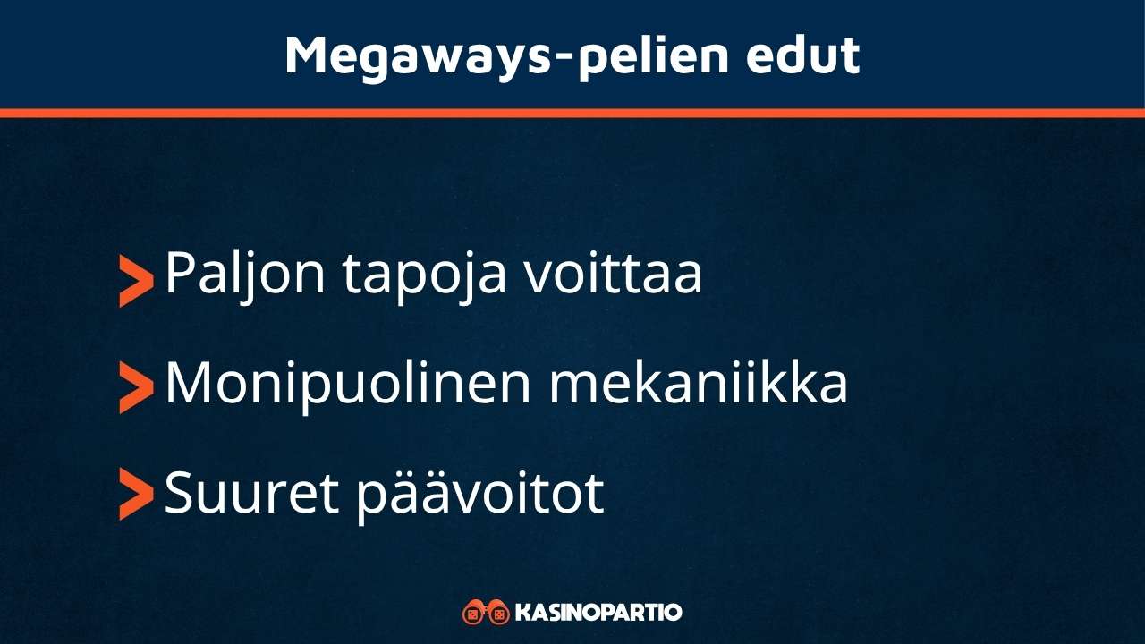 Megaways-pelien edut