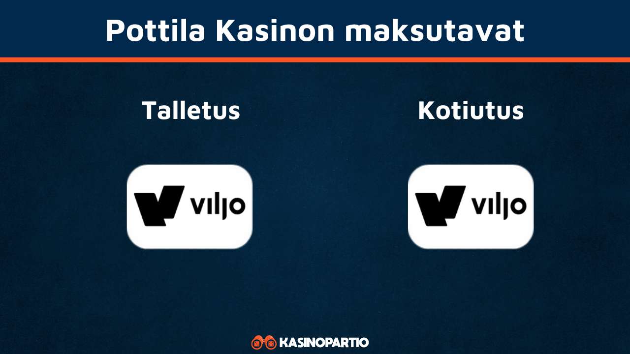 Pottila-kasinon maksutavat