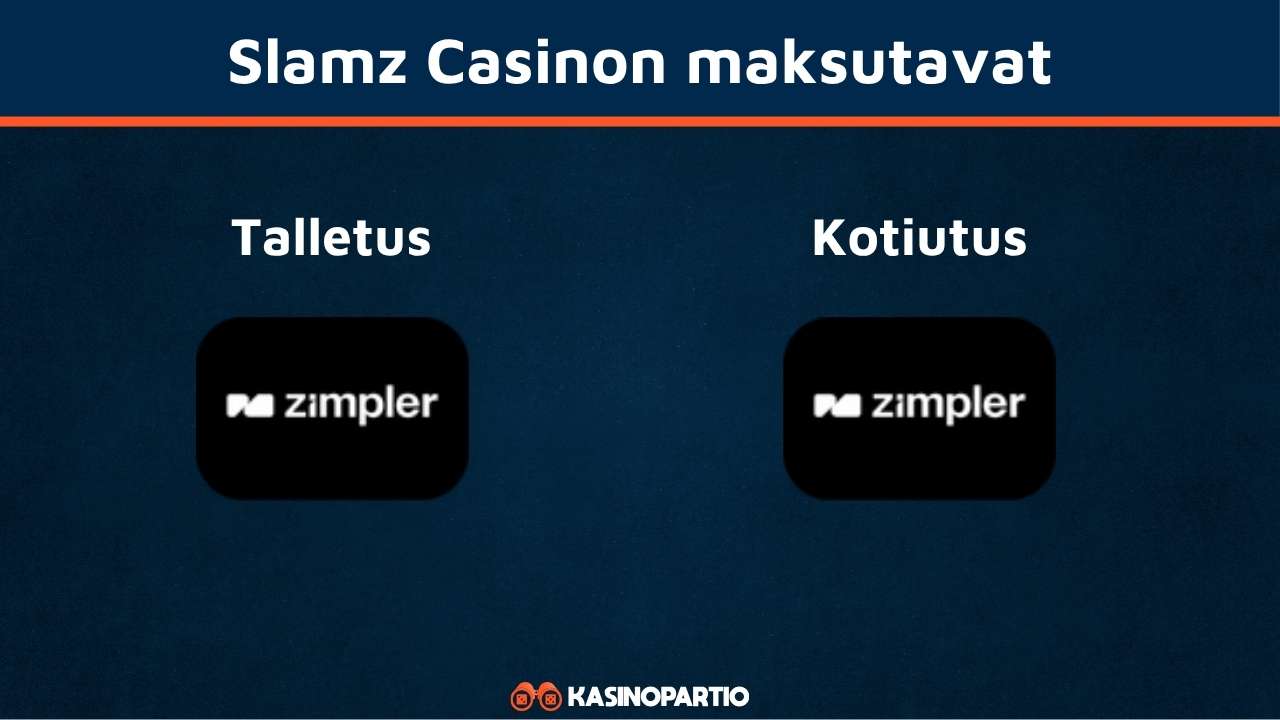 Slamz Kasinon maksutavat