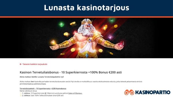 lunasta kasinotarjous
