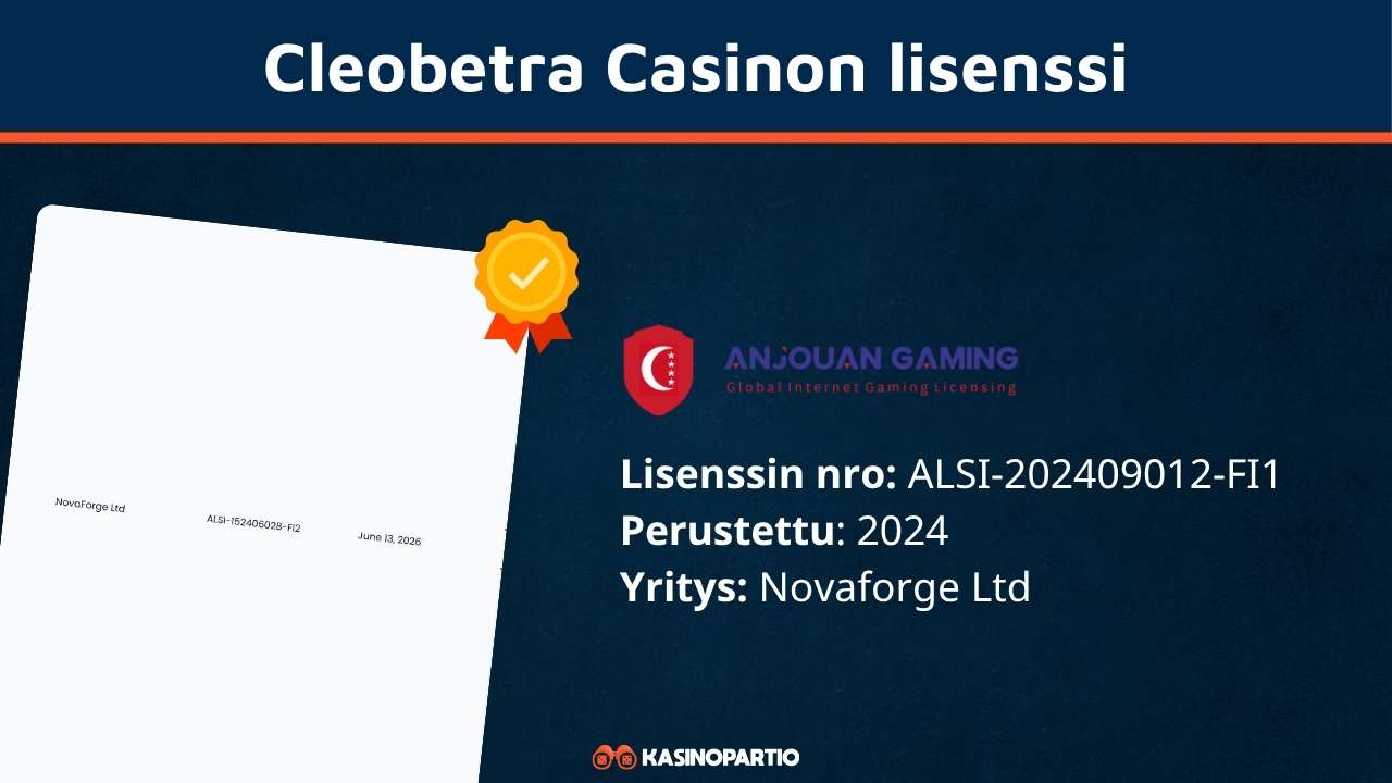 Cleobetra kasinon lisenssi