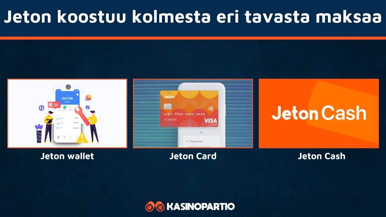 Jeton casino toimii näillä kolmella tavalla