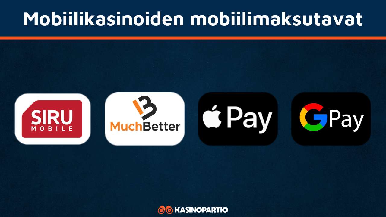 Mobiilikasinot omaavat nämä mobiilimaksutavat