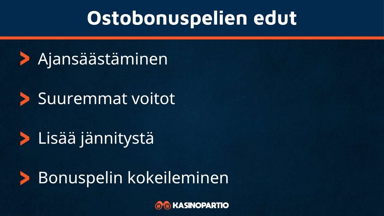 Ostobonus pelit omaavat nämä edut