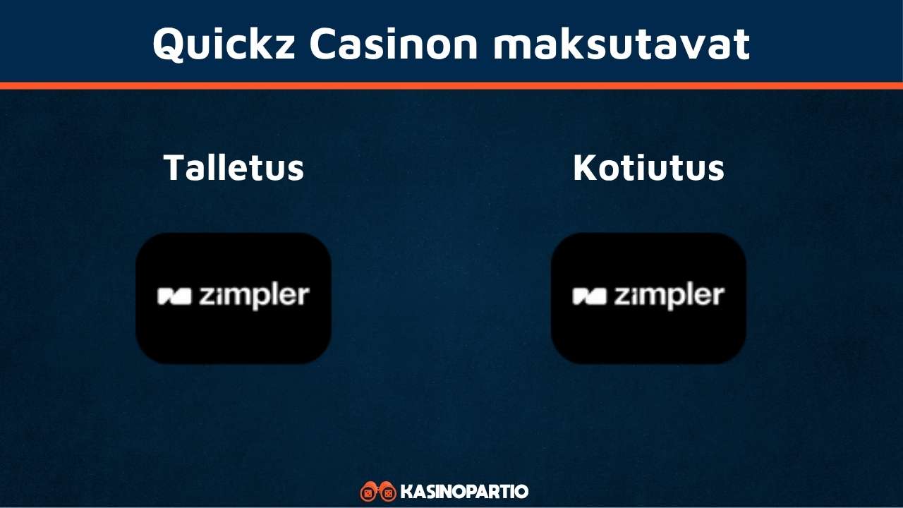 Quickz Casino maksutavat
