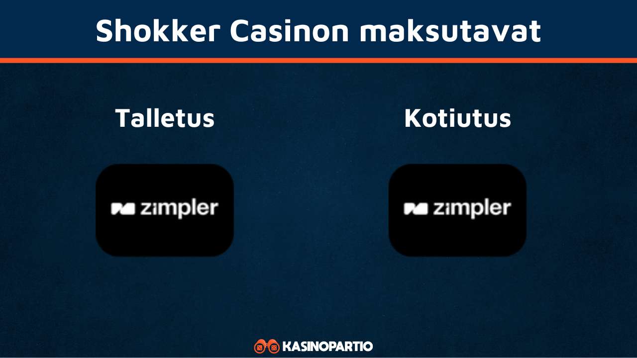 Shokker Casino maksutavat