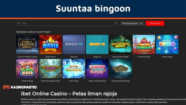suuntaa bingoon