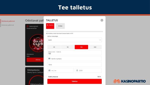 tee talletus