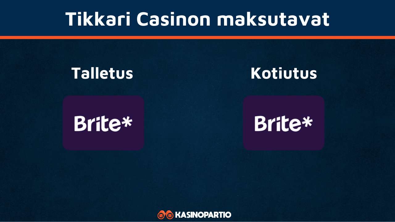 Tikkari Casino maksutavat