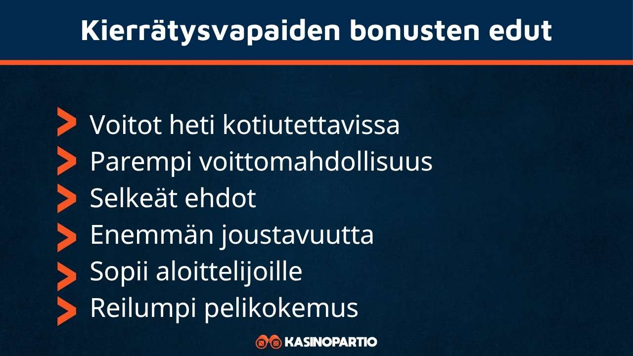 Kierrätysvapaiden bonuksien edut